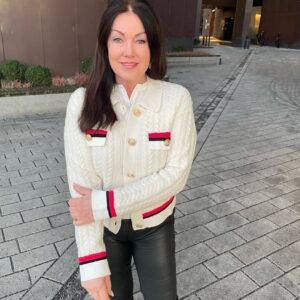 PRINCESS GOES HOLLYWOOD - CABLE CARDIGAN STRIPE