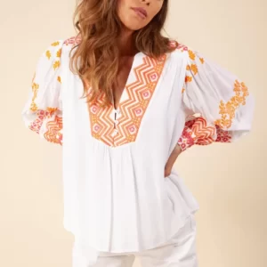 HALE BOB - KIZZY BLOUSE - CORAL